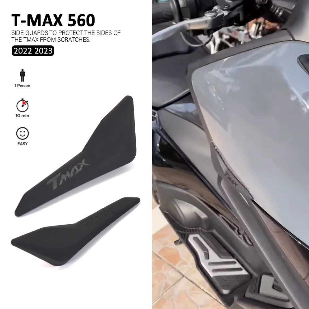 

TMAX560 2022 2023 Black Anti-collision Protector Stickers Side Edge Protection Guards Strip For Yamaha TMAX T-MAX 560 T-MAX560