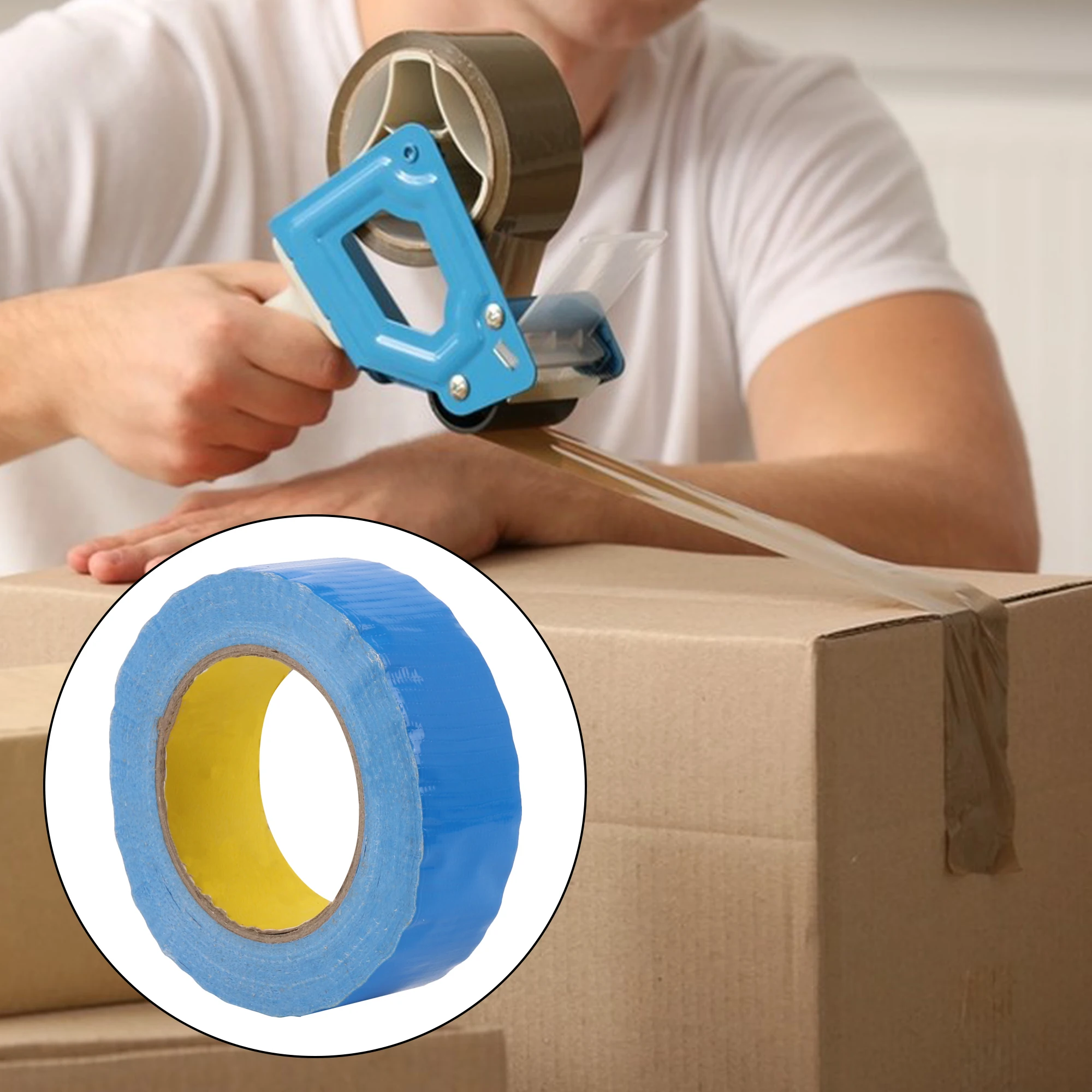 Fita gaffers azul CNBTR para piso de madeira e cabos elétricos 1,5 polegadas x 55 jardas