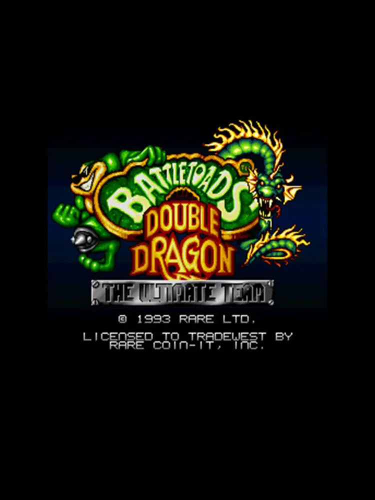 Battletoads & Double Dragon - The Ultimate Team 16-bitowa duża szara karta do gry dla graczy NTSC Drop Shipping — zdjęcie produktu 2
