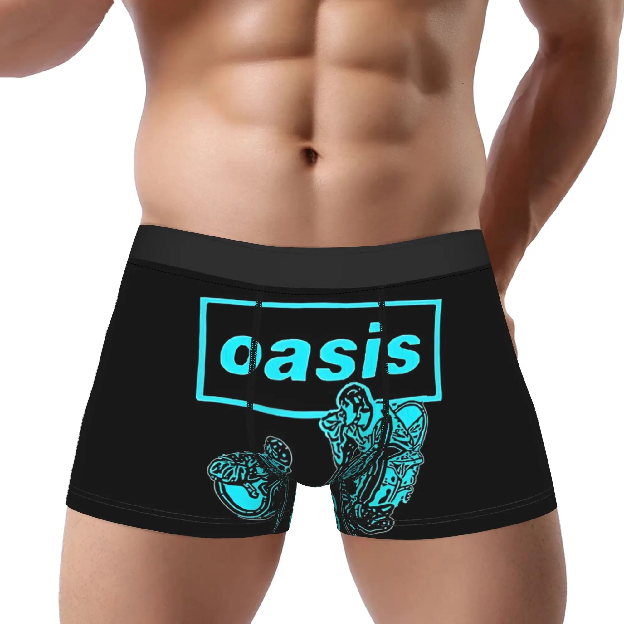 

Мужские трусы Oasis I Don't Feel Down Blue, дышащие шорты-боксеры Oasis