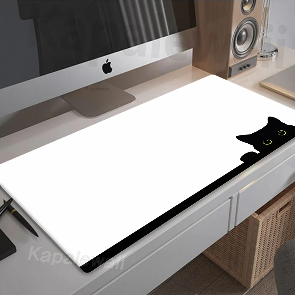 

Kawaii Cute Cat PC Mouse Pad Large Gaming Speed Mause Pad Office Accessories for Desk Mat Keyboard Pads Anime Mausepad 90x40cm