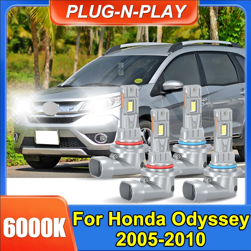 

For Honda Odyssey 2005-2010 9005 9006 LED Headlight Bulbs Super Bright 6000k Single Copper Tube Auto Light Bulbs