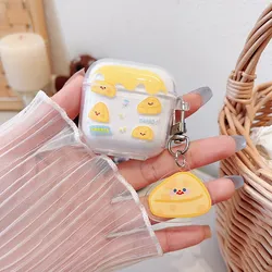 Cartoon Cheese case For Huawei Freebuds SE 2 Case Cute Keychian Silicone Earphones Transparent Cover For huawei freebuds se2