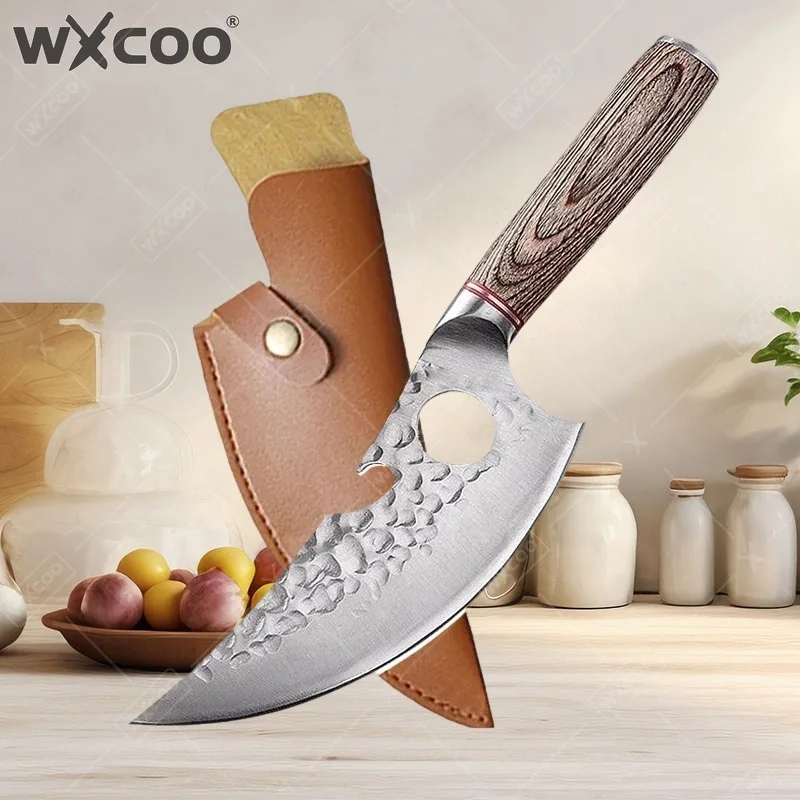 

WXCOO Kitchen Boning Knifes Stainless Steel Forged Handmade Knife Meat Cleaver Kitchen Knives and Accessories Chef Butcher Knife
