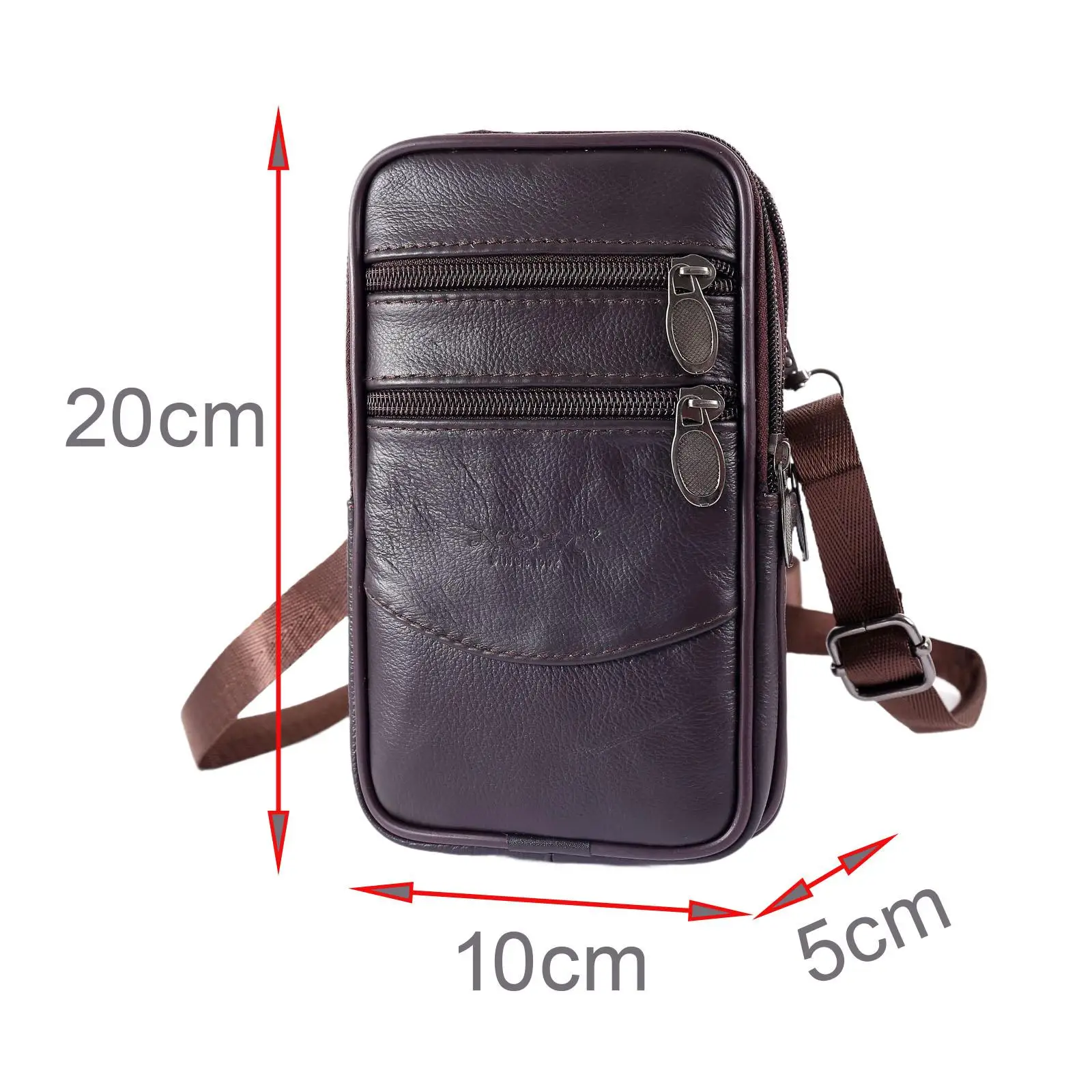 Belt Pouch Soft Back Belt Perforation Waist Bag for Phone Hiking