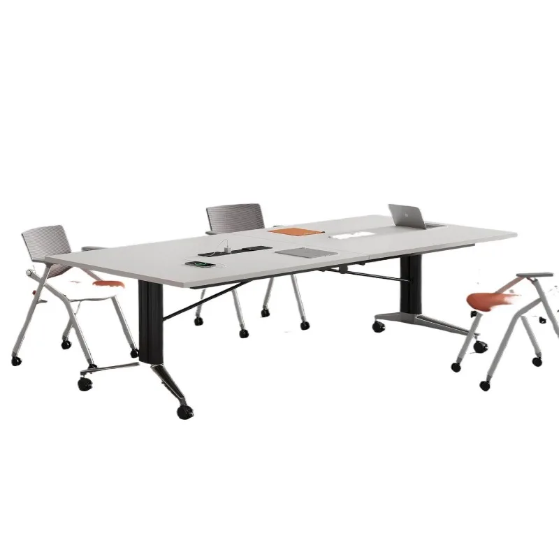 

Movable Foldable Conference Table Fixed Bar Training Multifunctional Folding Table