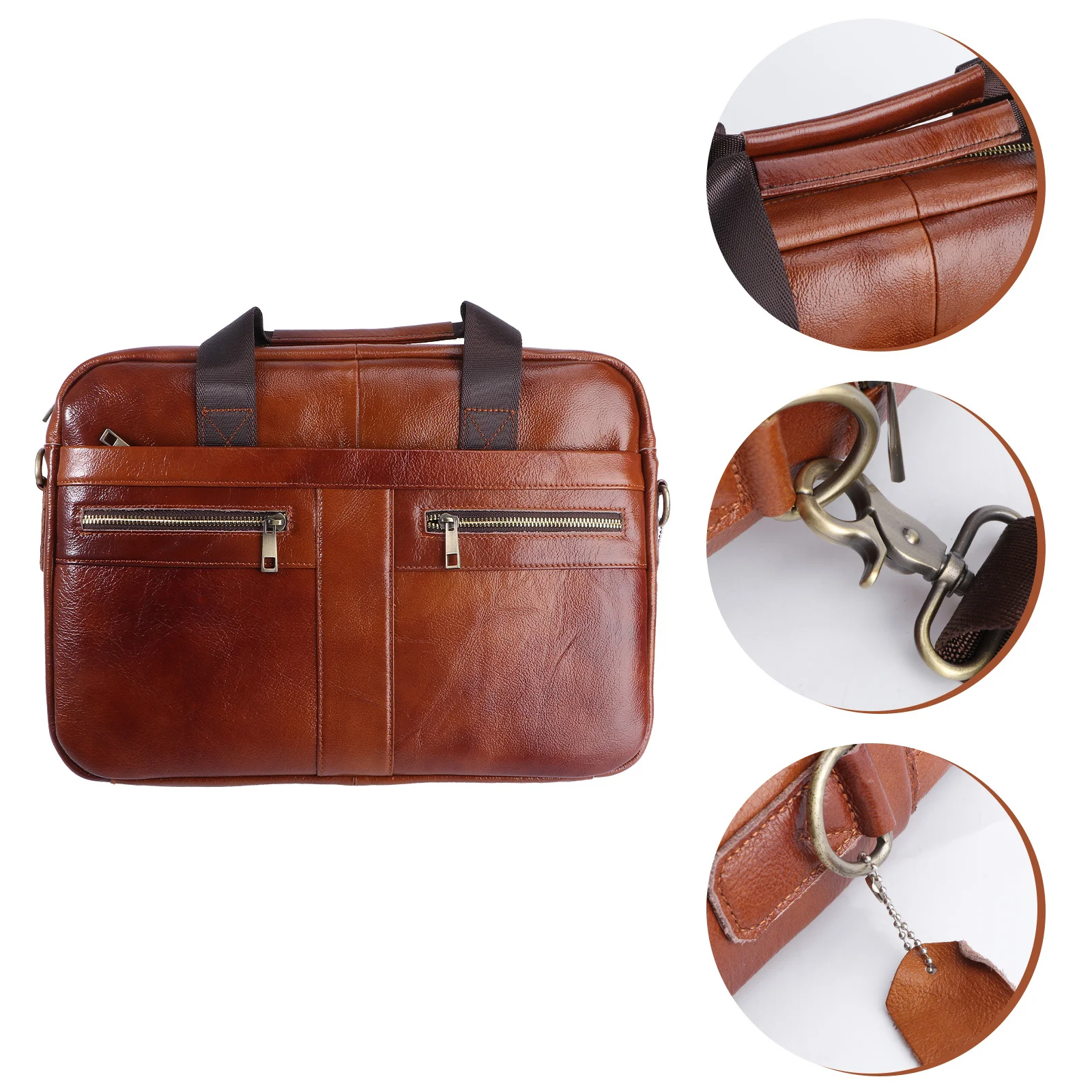 Business Men'S Briefcase Premium Large Capacity Shoulder Bag For Work Travel Laptop Storage Men Handbag Men Shoulder Bag