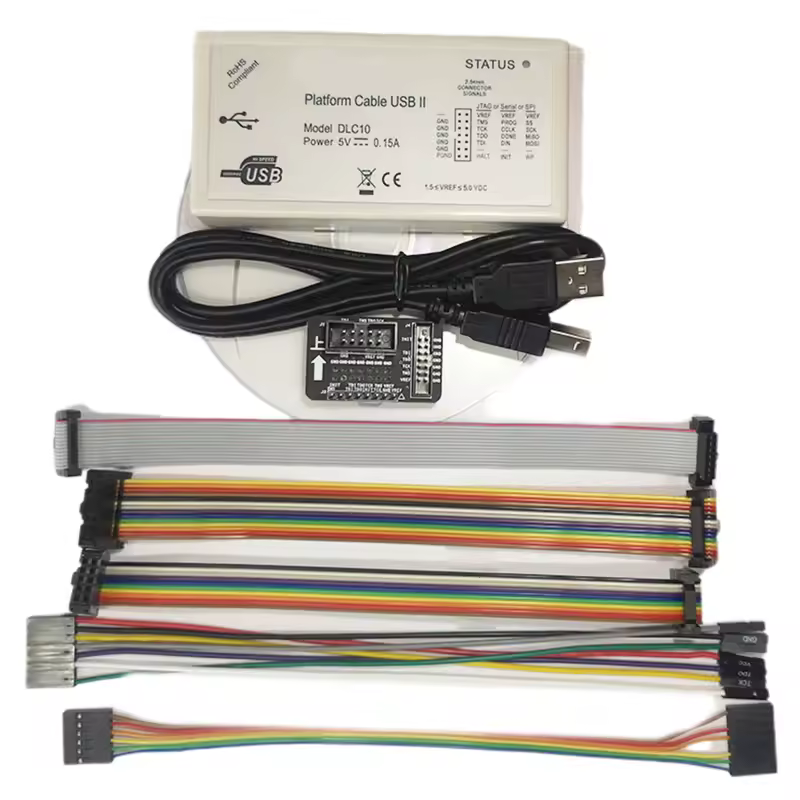 Dlc10 plataforma cabo usb suporta todos os xilinx dispositivo jtag slave-serial e spi download depurador programador para cpld fpga