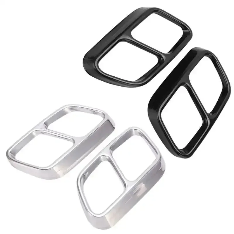Car Quad Exhaust Tip Trim Stainless Steel for Mercedes‑Benz CLS W218 2012 2013 2014 2015 2016 2017  Car Accessories Tools