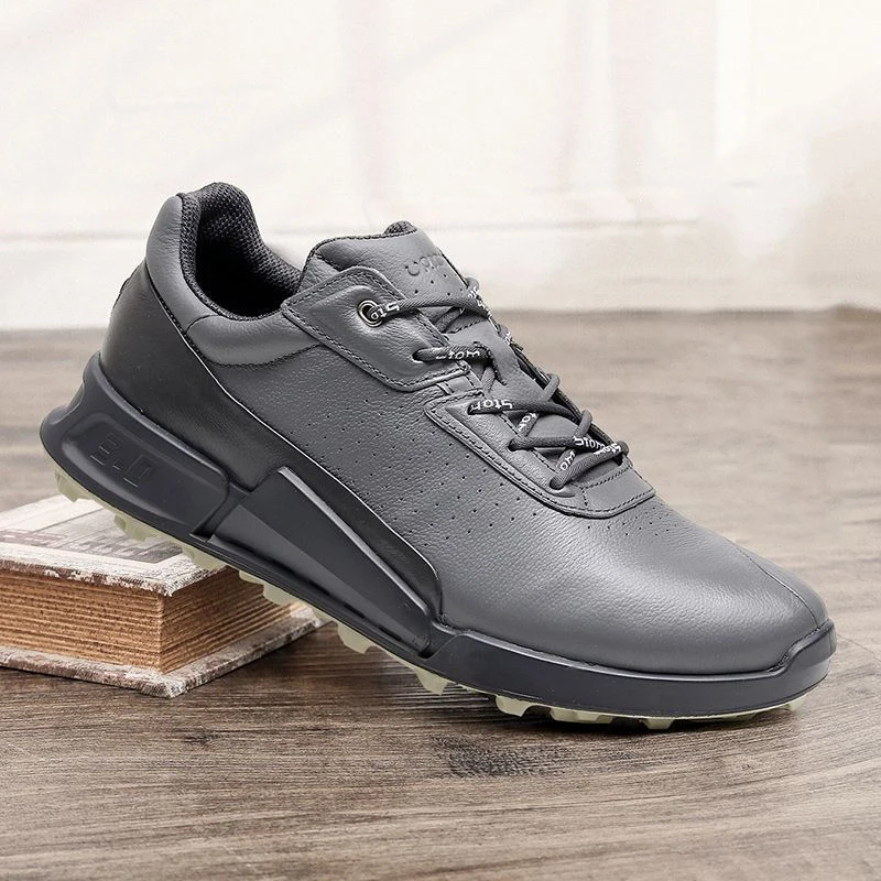 

Genuine Leather Shoes Men Trendy Athletic Hiking Sports Outdoor Walking Mountain Handsome Luxury Breathable Sneaker Business