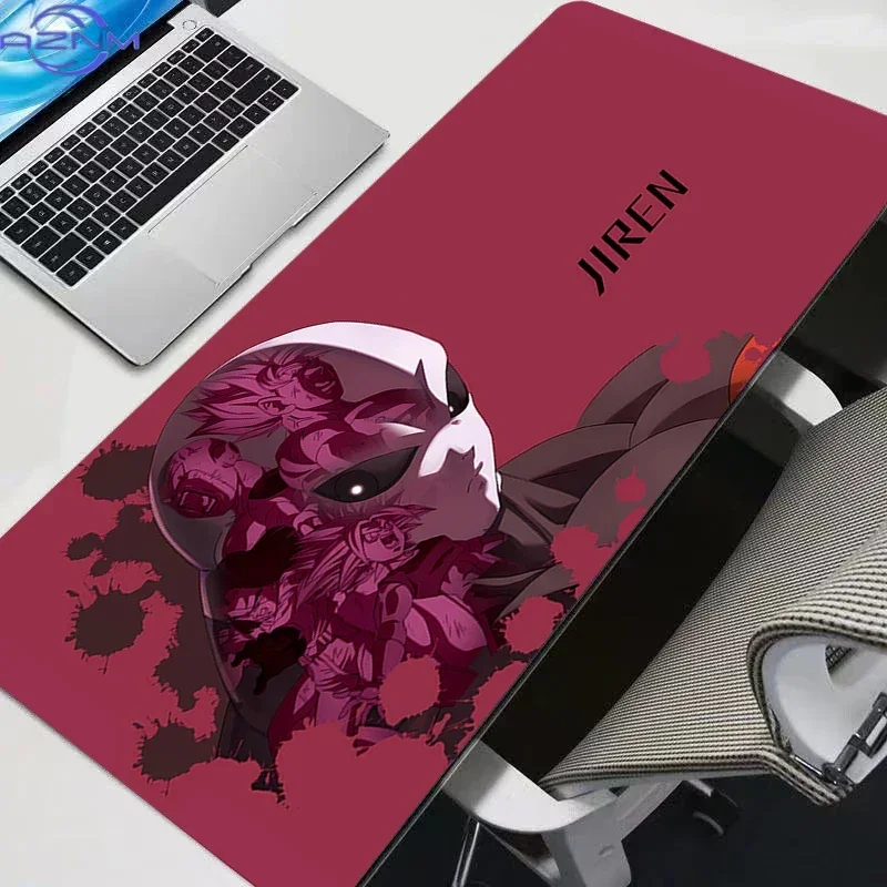 Anime Villain Character Green Splash Ink Background Print Mouse Pad, Rubber Non-Slip Base, Smooth Surface for Gaming Desktop Key