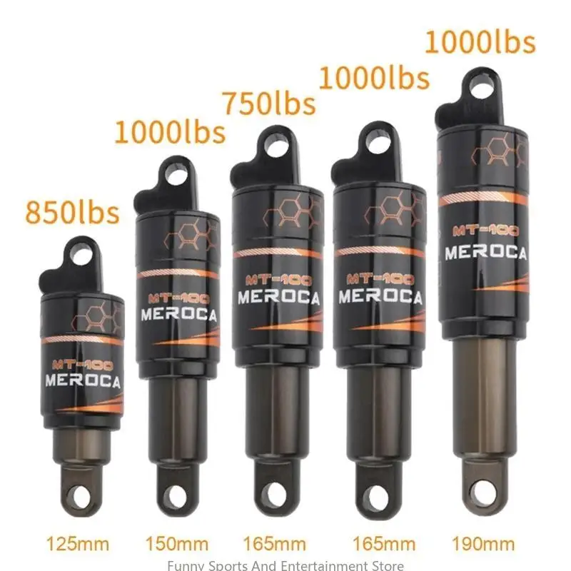 Mountain Bike Air Rear Shock, Reduce Burden, MTB Downhill Bicycle Absorber, Universal Bicycle Accessories, 125mm, 150mm, 165mm,