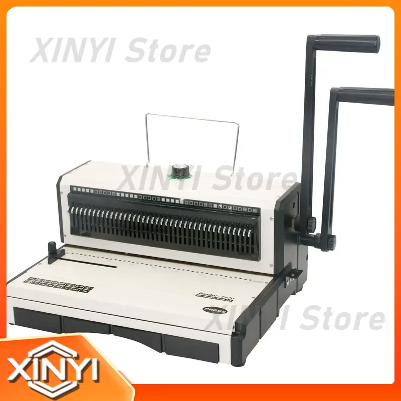 for Model 3:1 T970 Wire Binding Machine Book Binding Machine Double Loop Wire Binder Office Document Punching and Binding