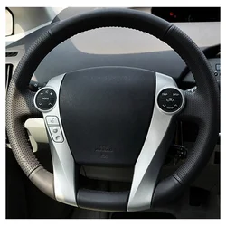 Customize DIY MicroFiber Leather Car Steering Wheel Cover For Toyota Prius 2009-2015 Aqua 2014-2015 Car Interior