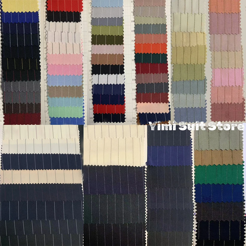 Yiminpwp terno listrado masculino marrom, 2 peças, lapela repicada, cetim, festa, único breasted, traje formal masculino para escritório XS-5XL