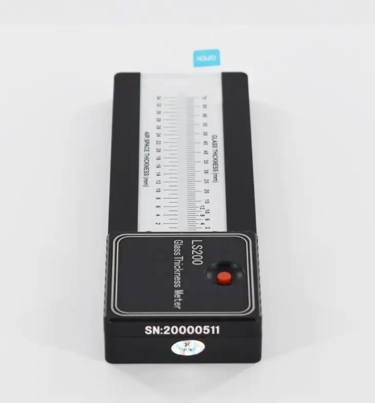 LS200 Scale Laser Glass Thickness Gauge Meter Measure Double Triple Glaze Insulated Glass Thickness Measurement Device