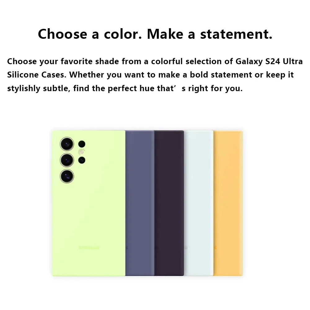 Oryginalne etui do Samsung Galaxy S24 Ultra Wysokiej jakości miękkie silikonowe etui S24Ultra S24 Plus Protector Shell & Box — zdjęcie produktu 2