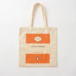 Kleine Vrouwen Louisa May Alcott Pinguïn Boekomslag Draagtas Damestas Shopper Tas Vrouwen Canvas Draagtas