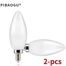 2pcs E27 E14 15W 12W 9W 6W Screw LED Corn Bulb Super Bright Lamps 220V Lamps Lamps Living Room Household Pendant Candles Lamps