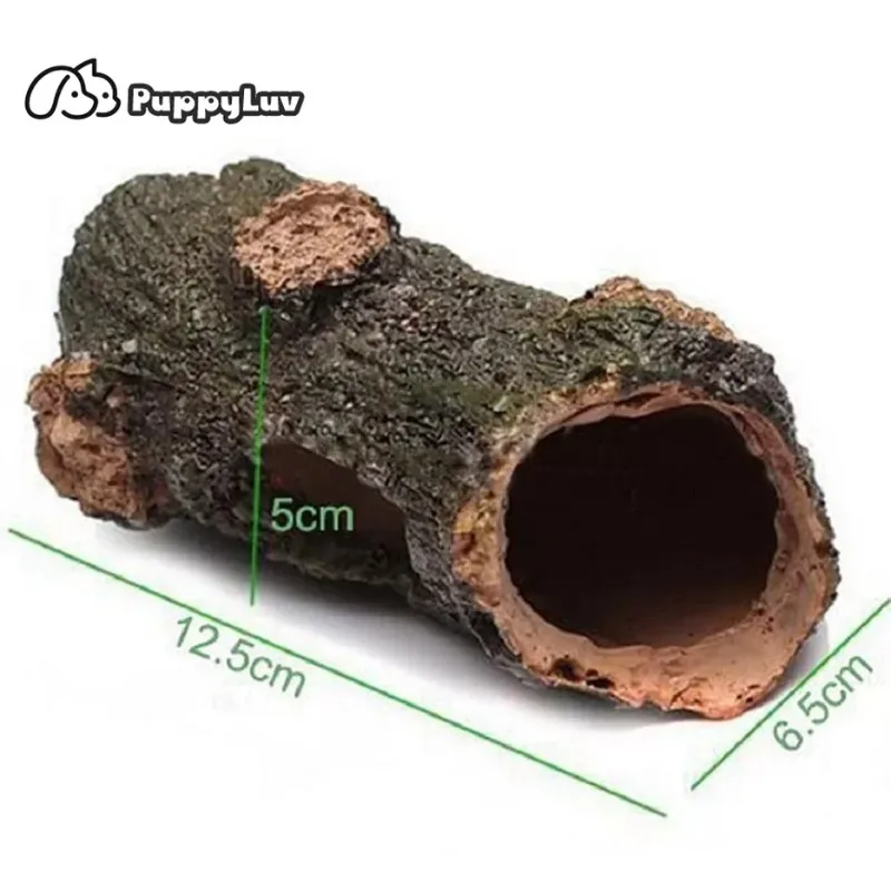 Aquarium Ornament Hollow Hole Log Tree Tunnel Cave Fish Tank Decoration Big Size  Fish Tank Decorations  Fish Tank Accessories