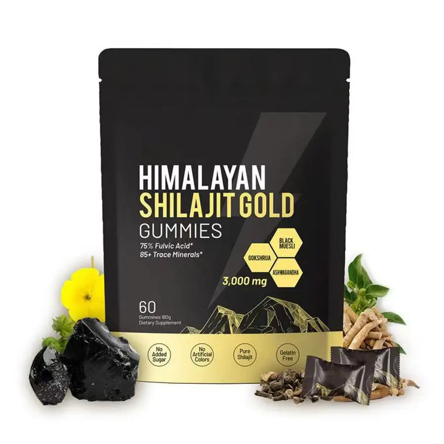 

1 упаковка Himalaya Shilajit Gold Soft Candy против усталости способствует функцию mitochondrial улучшает энергетический обмен