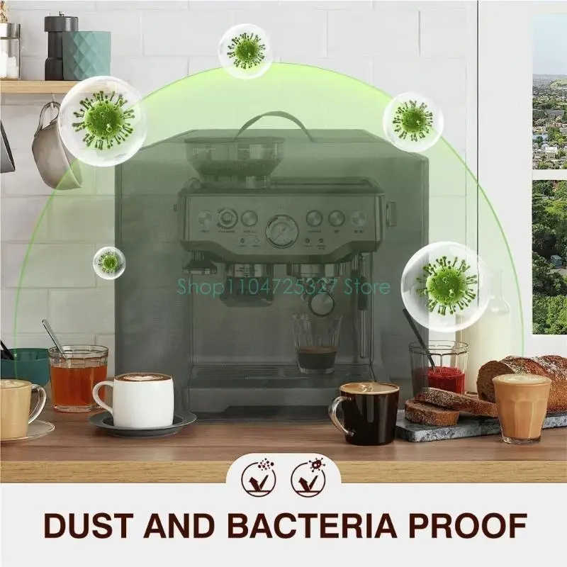 Cubierta electrodomésticos espresso Negro Resistente a cafetera nylon Protector cafetería