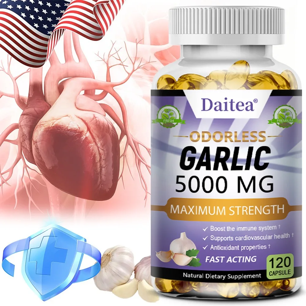 Odorless Garlic - Antioxidant, Improved Blood Circulation, Balances Cholesterol, Promote Heart Health, Immunity Support