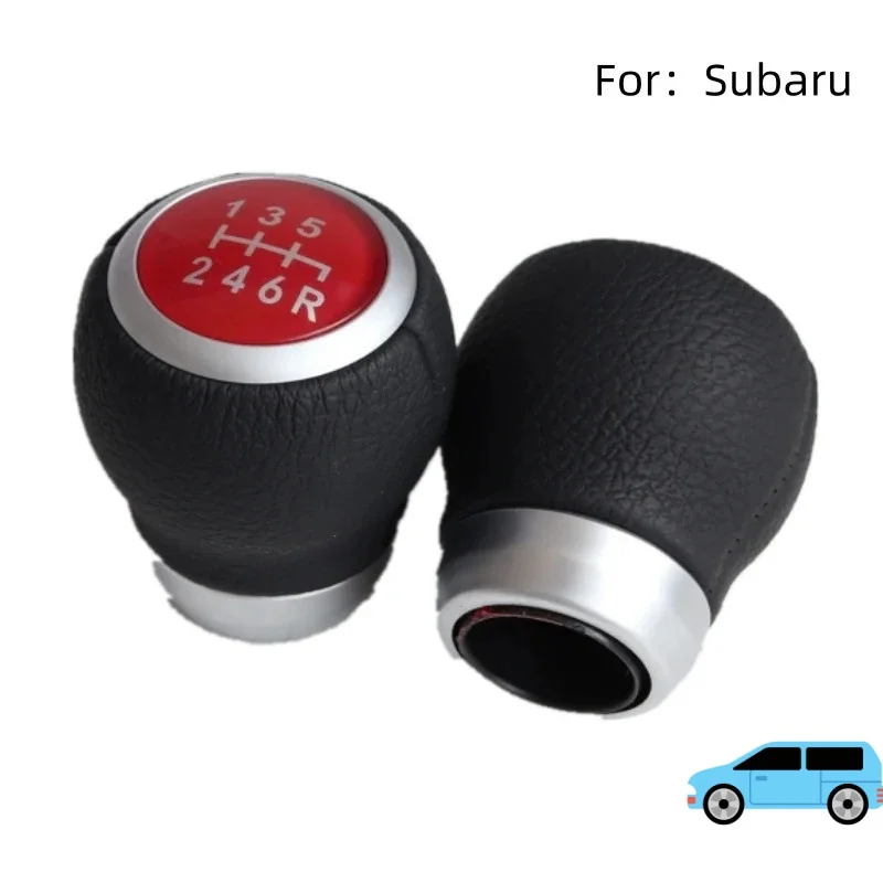 For Leather Wrapped Gear Shift Handball for Subaru Manual Gear Lever Car Gear Head Shift Knob Upgrade Accessory