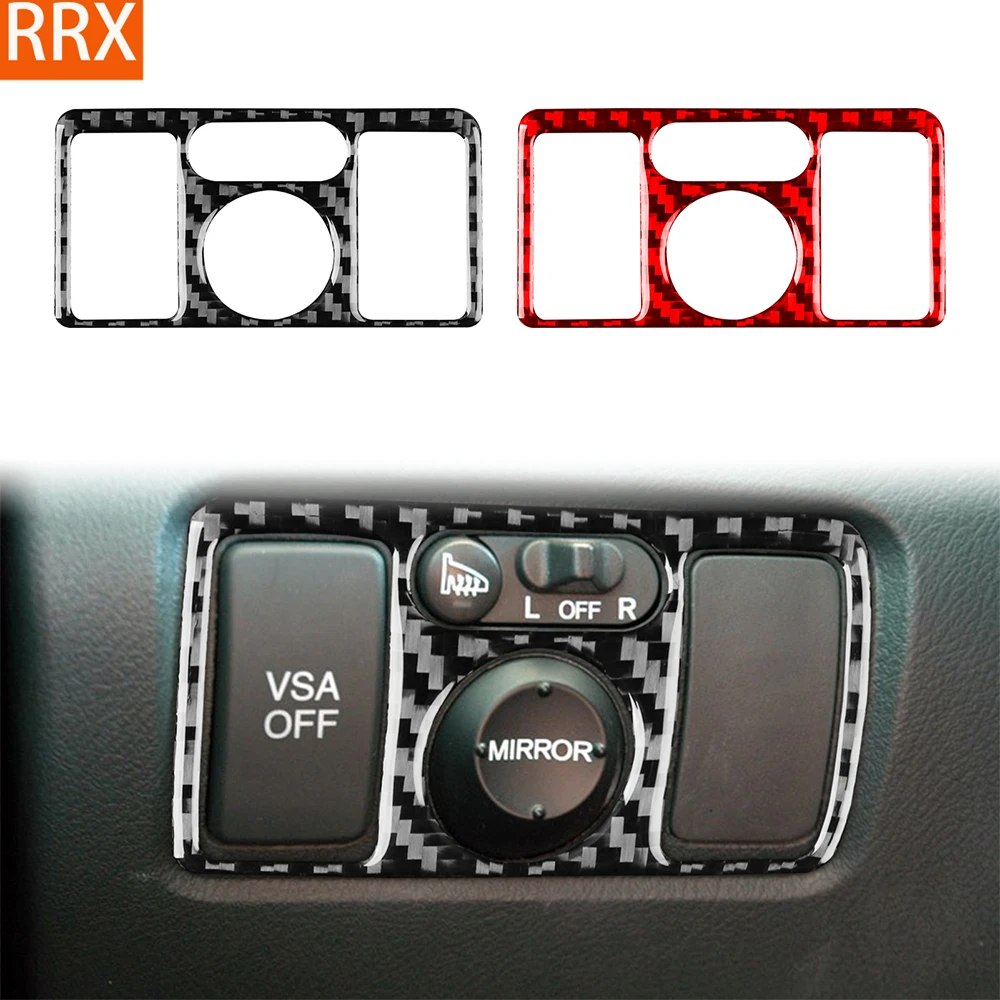 

Для Acura TL 2004-2008 наклейка из настоящего углеродного волокна, панель регулировки переключателя зеркала, накладка, автомобильные аксессуары, внутри, декоративные