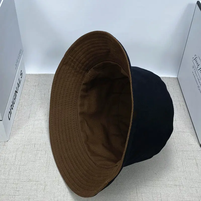 Double-Sided Wear Canvas Sun Hat Fisherman Cap Unisex Summer Sun Protection Fashionable Korean Style Student Versatile Hat
