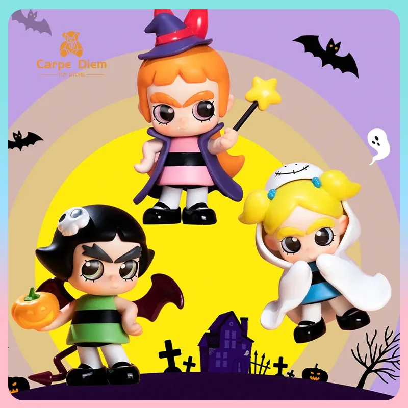 

Cicilu The Powerpuff Girls, экшн-фигурка Happy Halloween Series, подвески с ручками, аниме, украшение для комнаты для энтузиастов, статуя, украшение