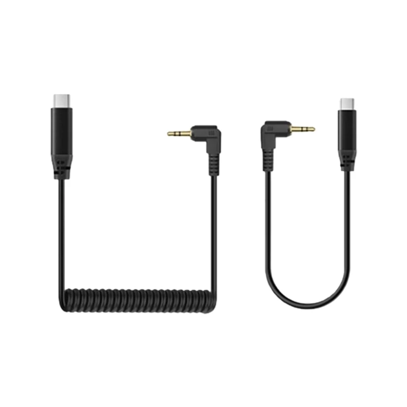  Angled 3.5mm Male to Type C Audios Cord AntiBreakage Design Metal Conductors Universal Use with Electronics Gadgets
