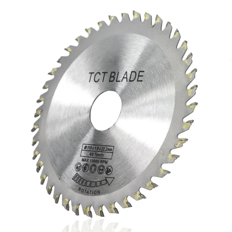 XCAN Saw Blade Diameter 115mm 40 Teeth Angle Grinder TCT Circular Saw Disc Carbide Tipped Wood Cutter Wood Cutting Disc