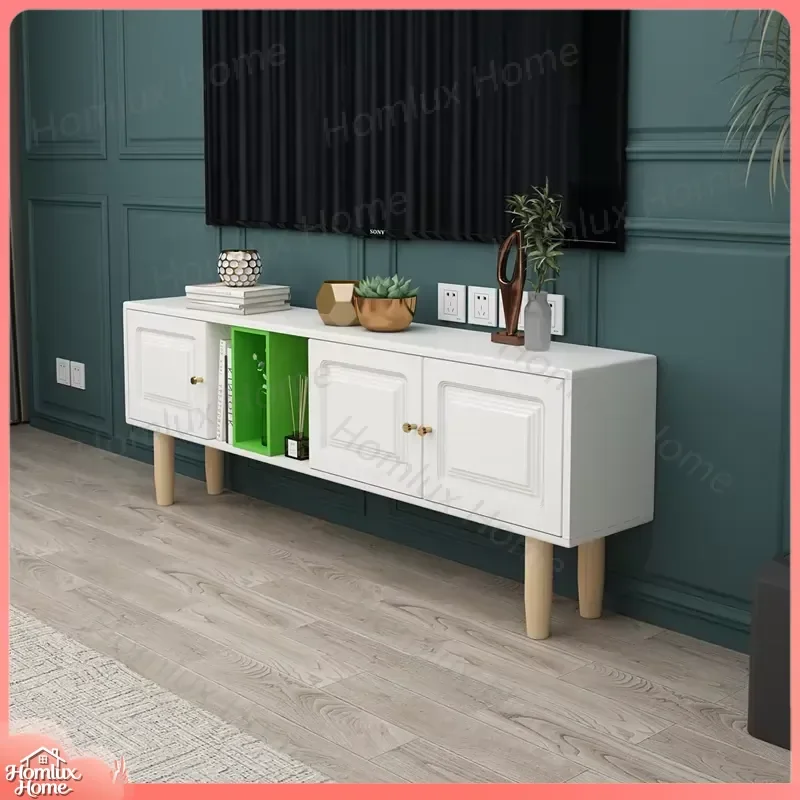 Nordic Style TV Cabinet Modern Minimalist Living Room Storage Unit Wall Mounted Dressing Room TV Stand for Small Apartment
