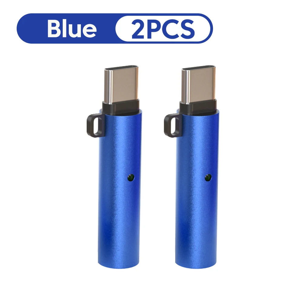 Tragbares Mini Typ-C Handy-Zigarettenanzünder Outdoor-Sicherheits-Luftgebläse USBC Zigarettenanzünder-Adapter für iPhone Samsung