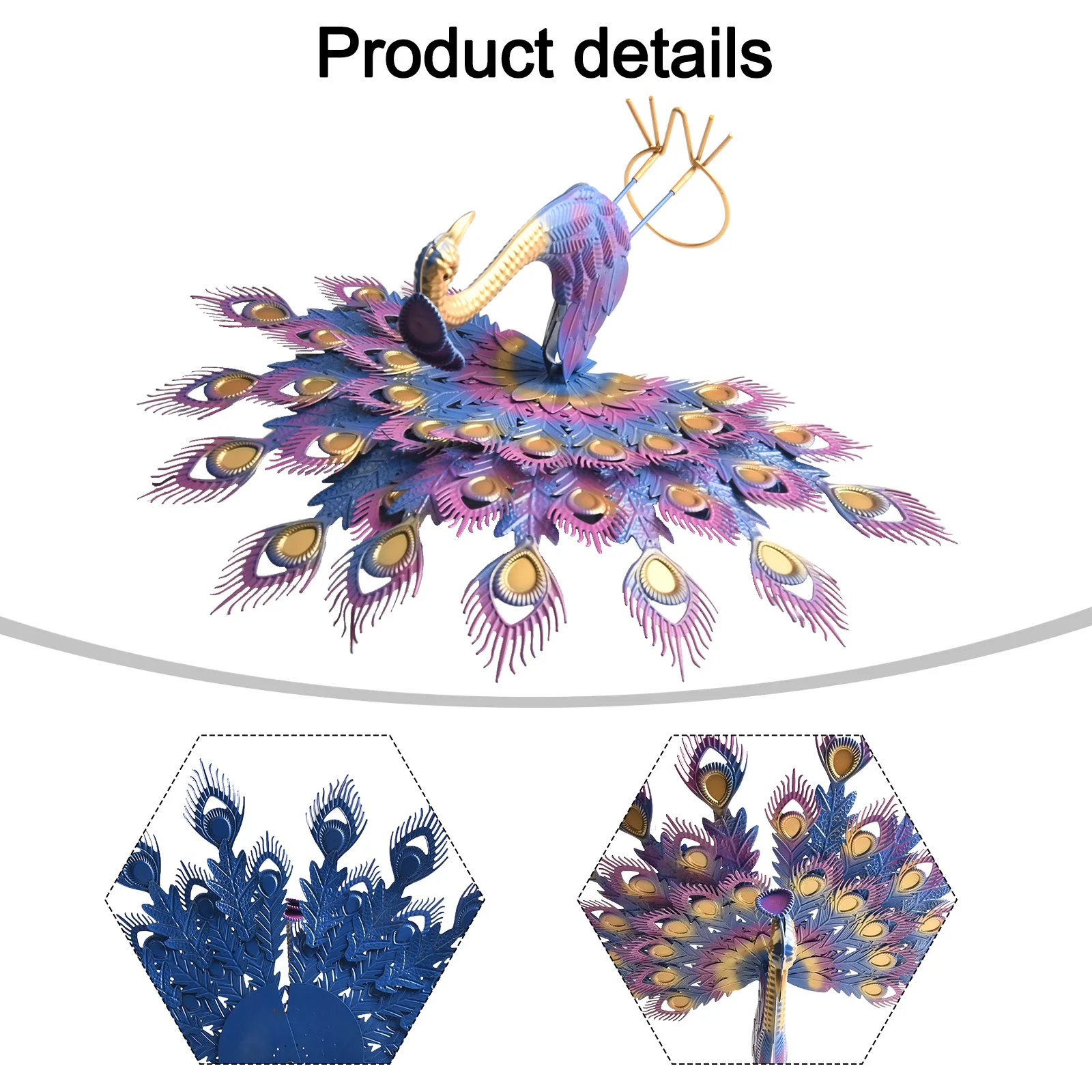 DIY Peacock Ornament Garden Decoration Ornament Garden Decoration Outdoor Ornament Elegant Touch For Garden Enthusiasts