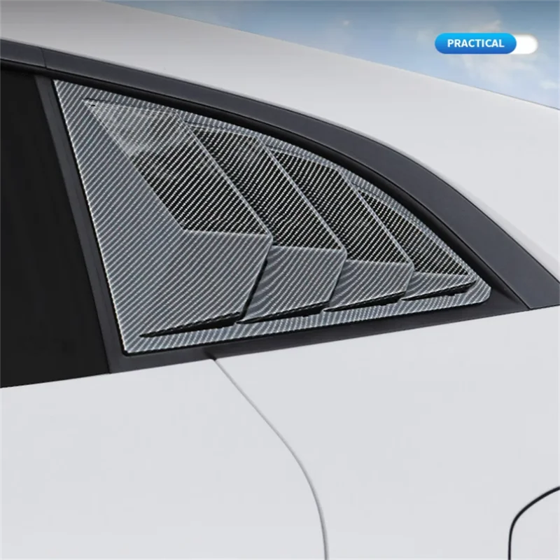 For CHANGAN AVATR 07 2024 2025 Exterior Accessories Rear Window Blinds Side Louvers Vent Rear Window Louvers Cover Trim