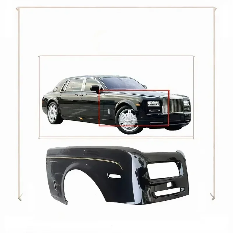 Genuine OEM Front Fender W/ Side Skirt Panel - for Ghost & Phantom I 2009-2016 Models Left/Right Side