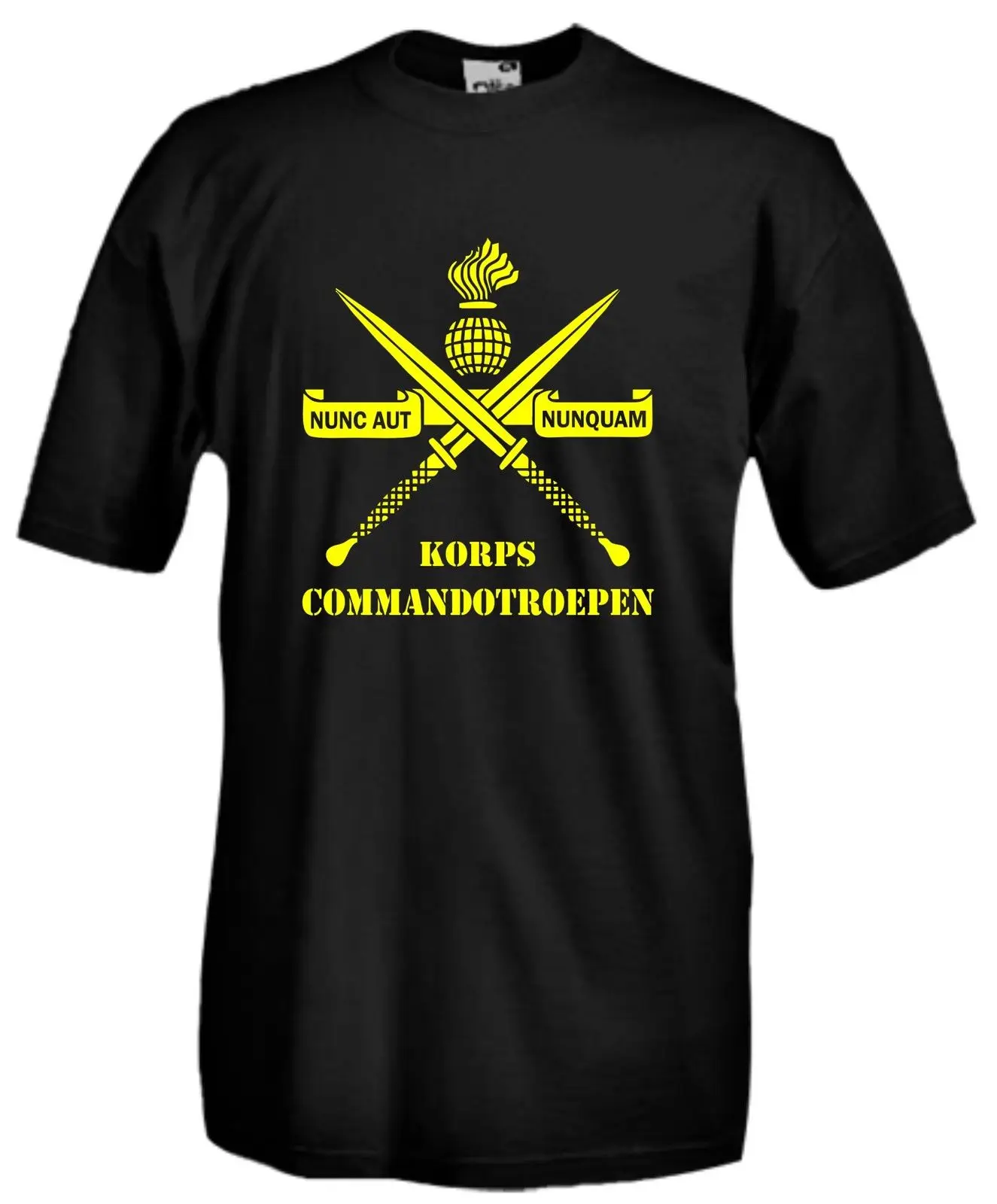 

J821 Nunc Aut Nunquam Korps Commandotroepen Special Force T Shirt. New 100% Cotton Short Sleeve O-Neck T-shirt Casual Mens Top