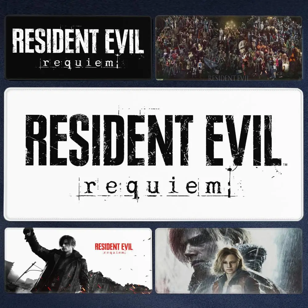

HD Printing Computer Gamer Speed Mousepad New R-Resident Evil Requiem Rubber Lock Edge Deskmat XXL Non-slip Keyboard PC Mausepad
