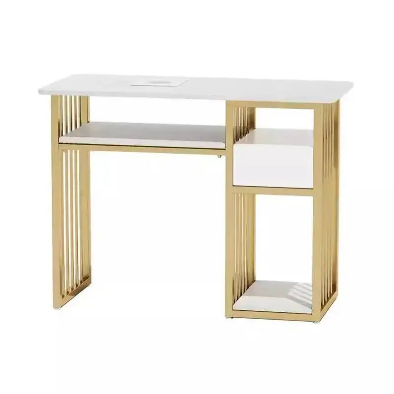 Workstation Nail Desk Modern Designer Salon Waterproof Light Luxury Nail Desk Reception High Quality Nageltisch Salon Furniture