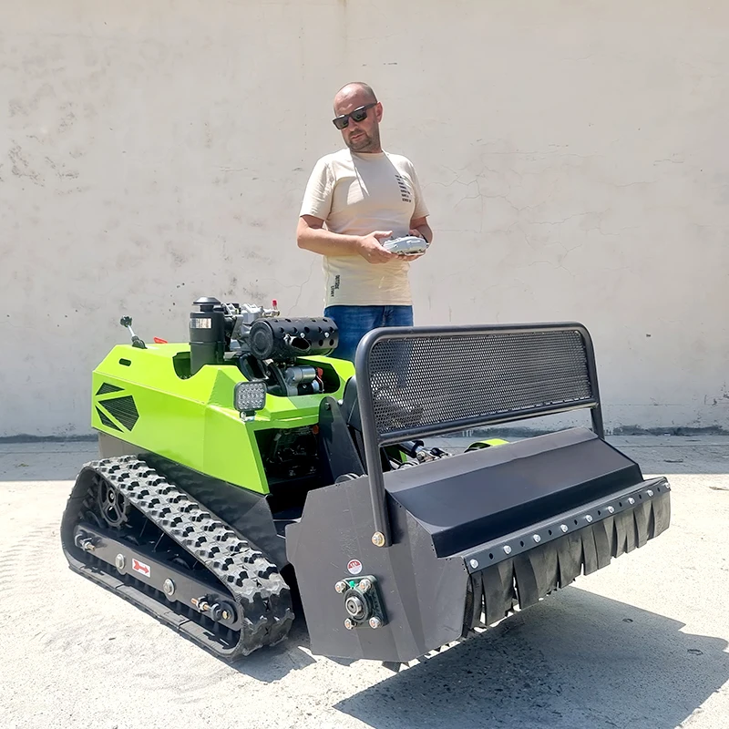 Fully Automatic Home Garden Lawn Mower Zero Turn Remote Control Lawn Mower Crawler Lawn Mower