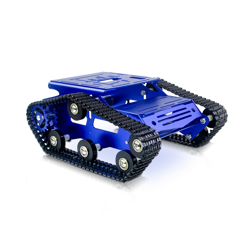 แชสซีรถถังหุ่นยนต์, รถสมาร์ท DIY, ตัวถังรถติดตั้งมอเตอร์ไฟฟ้ากระแสตรง ทำจากโลหะผสมอะลูมิเนียม