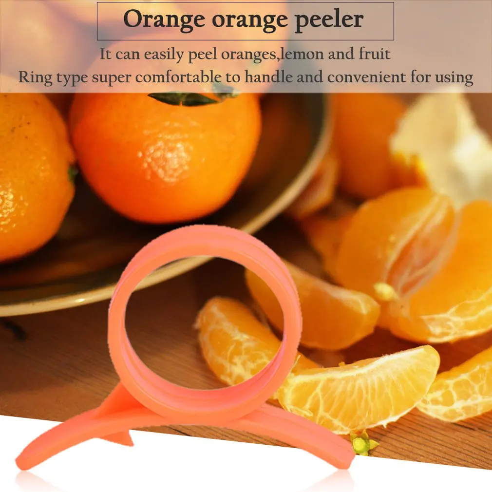 ครัว Gadgets Creative ยาวส่วนคู่มือส้ม Peeler ส้มขนาดกะทัดรัดและปฏิบัติ Helper