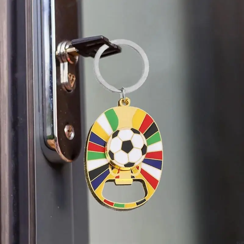 2026 الرياضة تحت عنوان القرص الدوار كرة القدم المفاتيح متعددة الوظائف فتاحة الزجاجات غير قابل للصدأ الرياضة المتحمسين التبعي