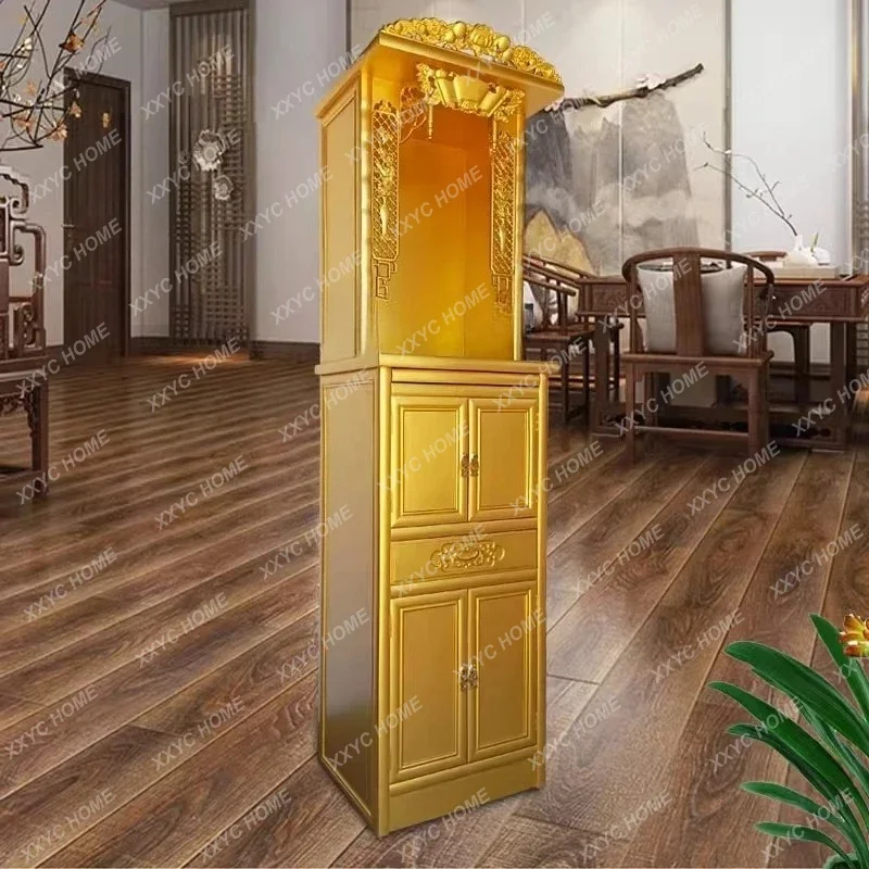 Chinese Style Standing Cabinet Solid Wood Altar Table God Table Wealth God Household Buddha Niche Cabinet