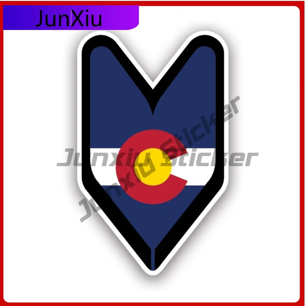 

Водонепроницаемая виниловая наклейка-эмблема для водителя из Колорадо, для окон, почтовых ящиков, уличная, аниме, забавная, креативная, высококачественная