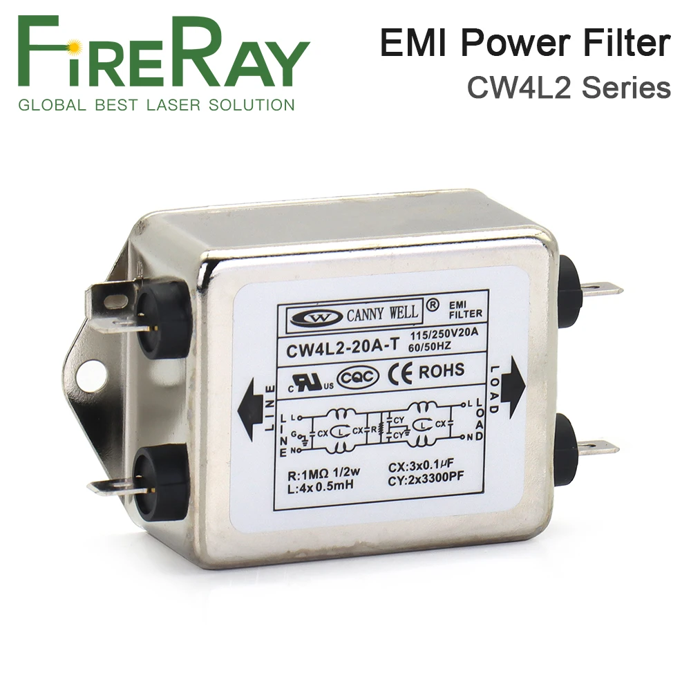 CANNY bene CW4L2-20A-T filtro da potere di EMI filtro monofase a doppia sezione CW4L2-10A -T CW4L2-6A -T