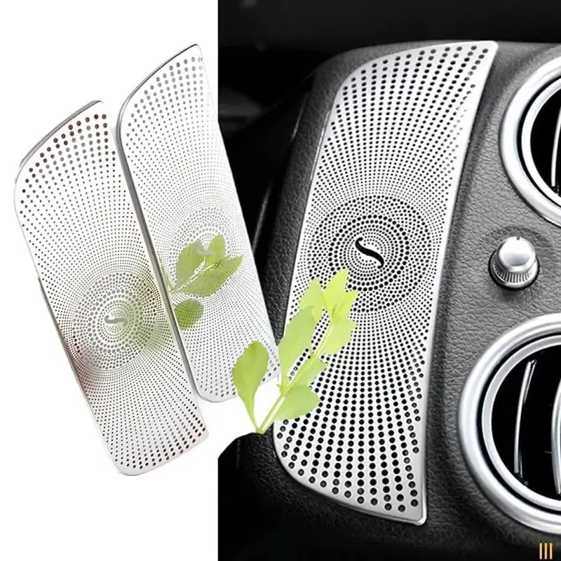 New Piece Berlin Voice Horn Cover Decoration Interior Modification for Mercedes Benz New C-Class C200L GLC260 Rear Exhaust Mask
