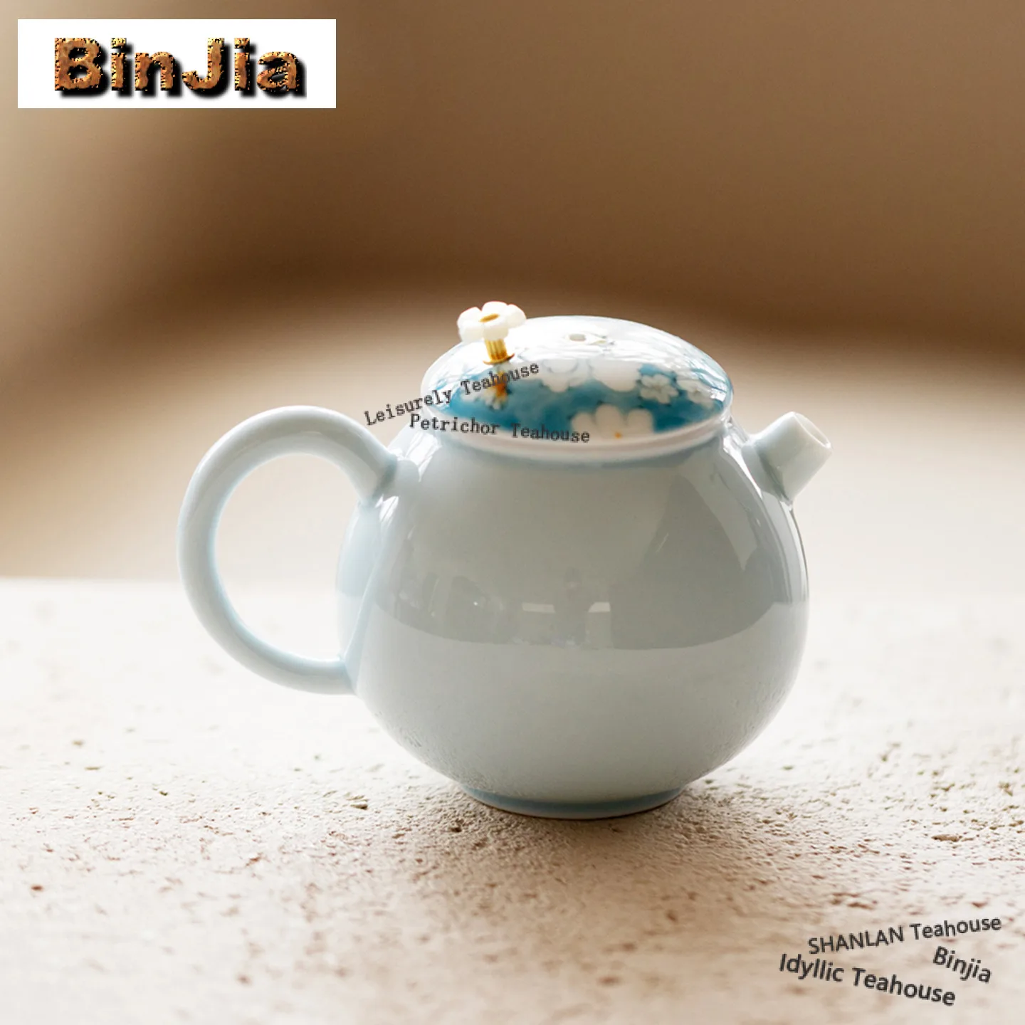 

140ml Hand-painted Butterfly Flower Dragon Dan Teapot Elegant Tea Infuser Pot Tea Maker Kettle with Strainer Tea Items Gift